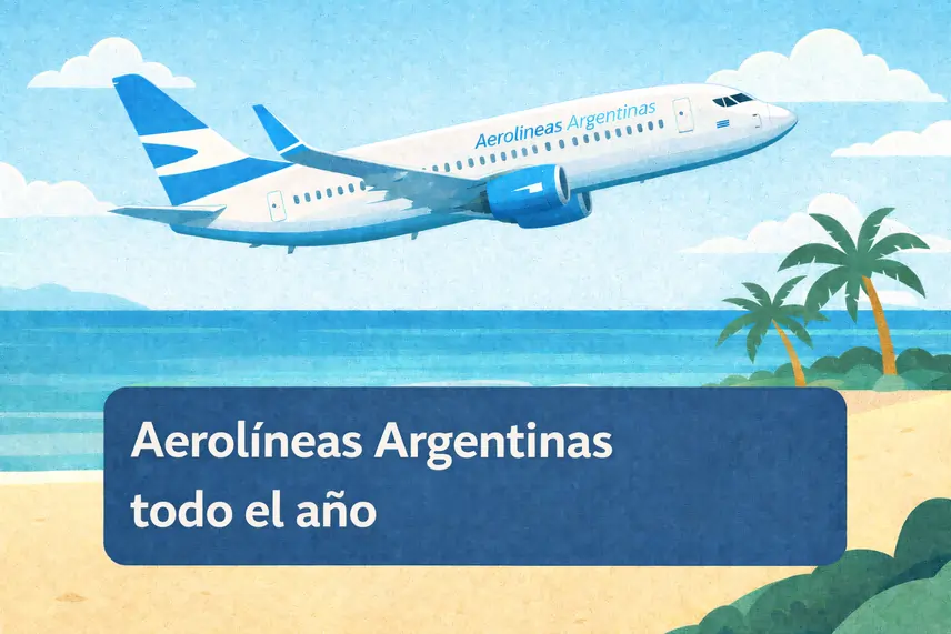 Aerolíneas Argentinas convierte Aruba en destino anual con 4 vuelos semanales