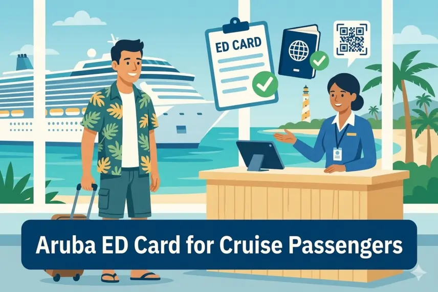Do I need an Aruba ED Card if I am going on a cruise? Requirements 2026