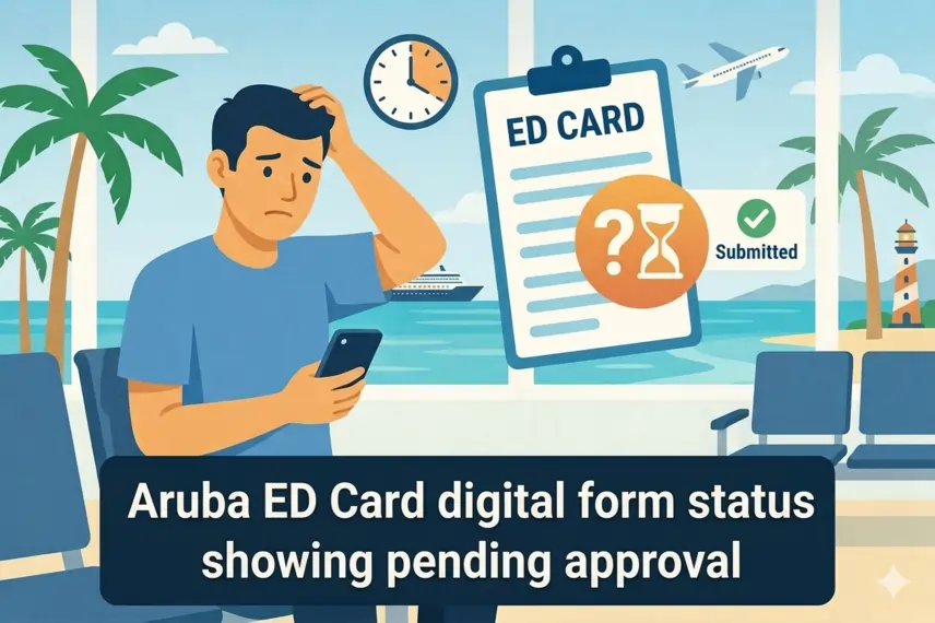 Aruba ED Card pending: Why it takes time and what you should do
