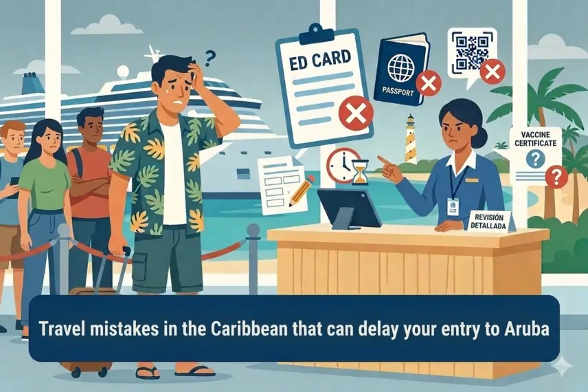 Mistakes when traveling to Aruba 2026: Avoid airport delays