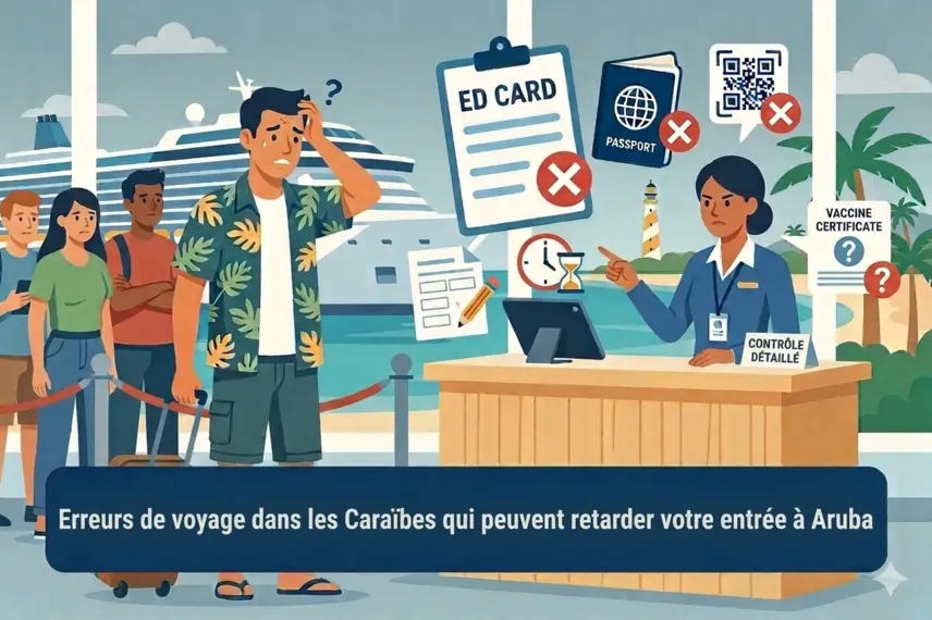 Erreurs lors d’un voyage à Aruba 2026 : évitez les retards à l’aéroport
