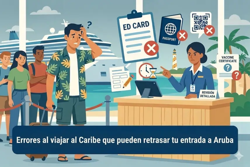 Errores al viajar a Aruba 2026: Evita retrasos en el aeropuerto